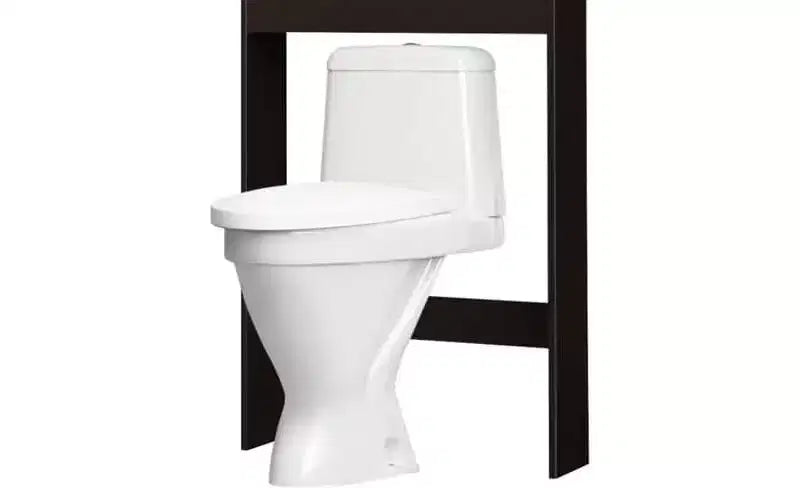 Meuble de Rangement Sur-WC avec Portes en Verre Acrylique et Étagère Réglable – Blanc, 170 cm H