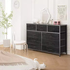 Meuble TV à 10 tiroirs pour téléviseurs de 55" – Commode de rangement polyvalente pour chambre, salon et entrée