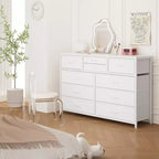 Meuble TV à 10 tiroirs pour téléviseurs de 55" – Commode de rangement polyvalente pour chambre, salon et entrée