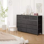 Meuble TV à 10 tiroirs pour téléviseurs de 55" – Commode de rangement polyvalente pour chambre, salon et entrée