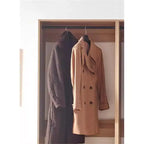 Système de dressing autoportant – Bois composite modulaire, finition grise, 94,2" L × 83" H