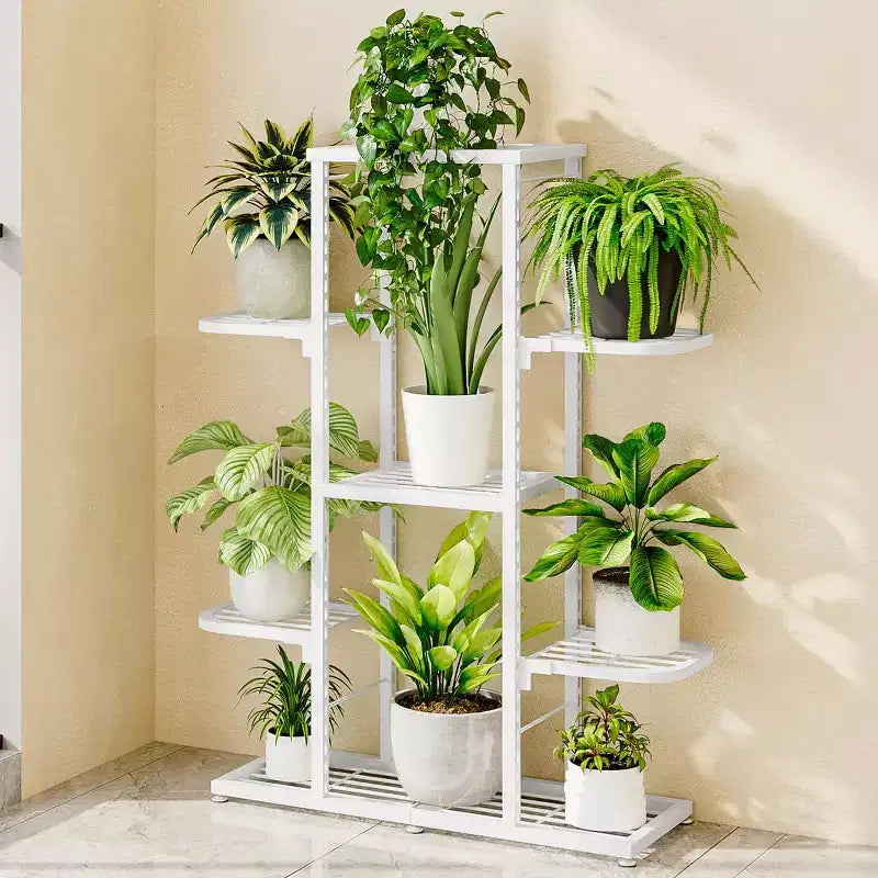 Étagère à Plantes d'Intérieur, Support à Plantes Étagé – pour les Amateurs de Plantes et les Passionnés de Bricolage, Parfait pour le Salon, le Balcon et le Jardin – Organisation Générale
