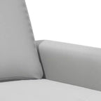Canapé 2 places – Microfibre gris clair, coussins moelleux, design moderne, 154 cm L