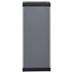 Armoire de rangement compacte d'extérieur – PVC et PP, 1 étagère, verrouillable, gris et noir, 35 cm l × 85 cm H