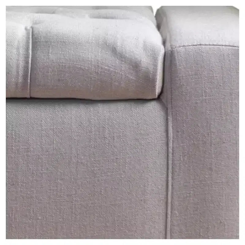 Banc de rangement capitonné – Pieds en bouleau marron foncé, 50 po l, capacité de 113 kg