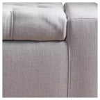 Banc de rangement capitonné – Pieds en bouleau marron foncé, 50 po l, capacité de 113 kg