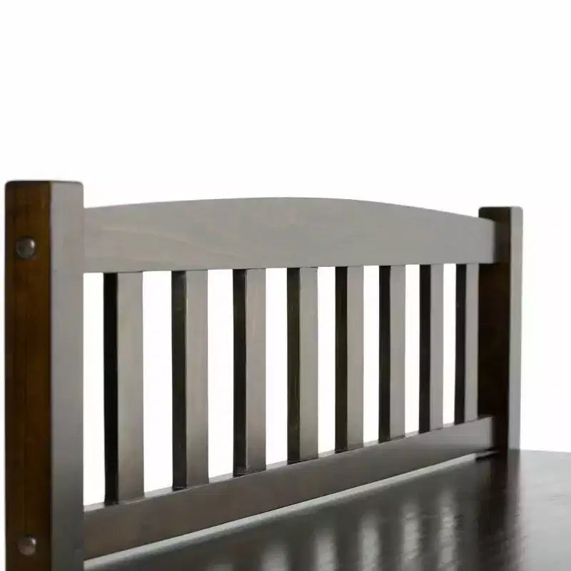 Banc de rangement d'entrée de 42 po avec 2 tiroirs – Pin massif, poignées en bronze antique, 2 places