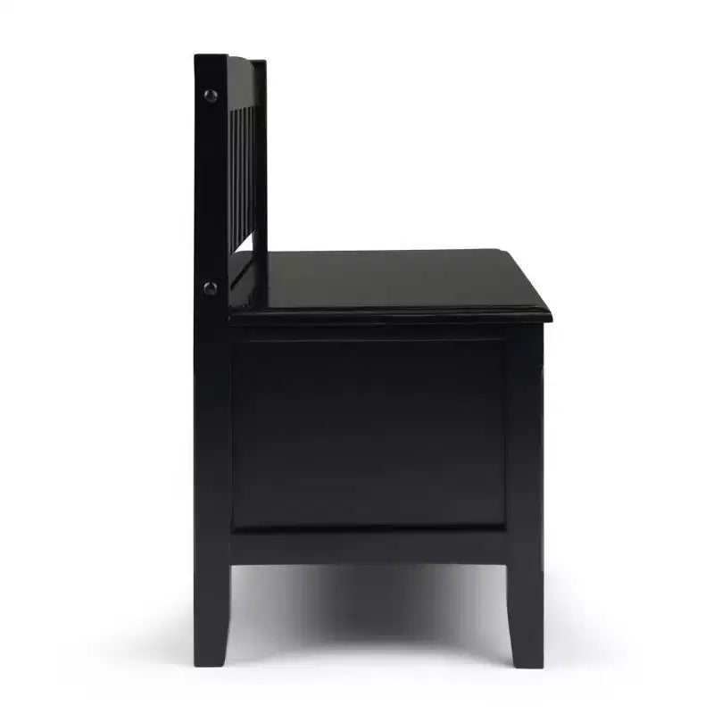 Banc de rangement d'entrée de 42 po avec 2 tiroirs – Pin massif, poignées en bronze antique, 2 places