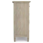 Meuble de rangement pour entrée 100 cm – Pin massif, 2 tiroirs et 2 portes, marron rustique vieilli naturel